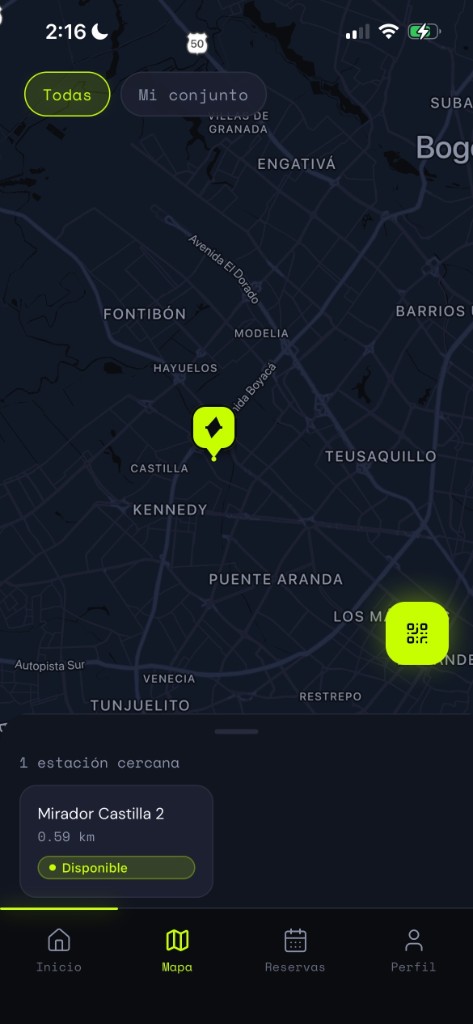 Voltpath — mapa de estaciones EV en Colombia