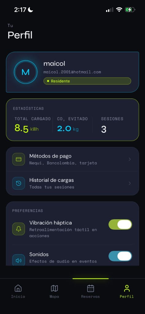 Voltpath — perfil y métodos de pago